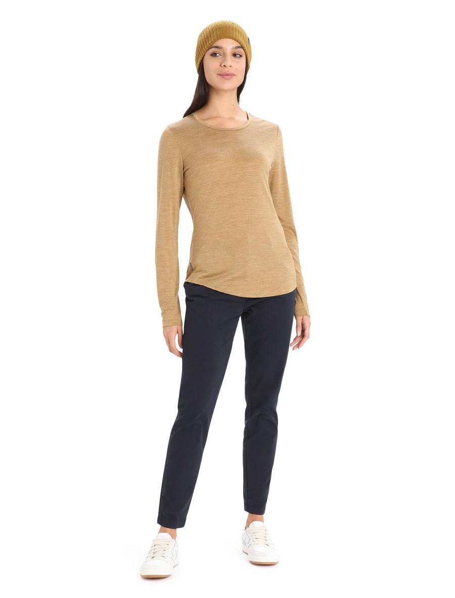 Clove Heather Icebreaker Merino Sphere II T-Shirt Women's Long Sleeve | AU 1642SGLO